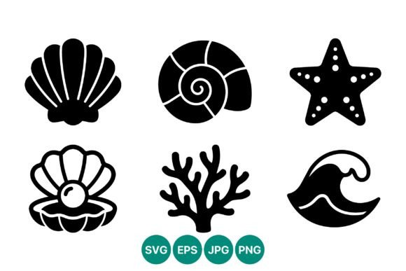 Download Ocean Shell Starfish Pearl Coral Wave - Fish Collection