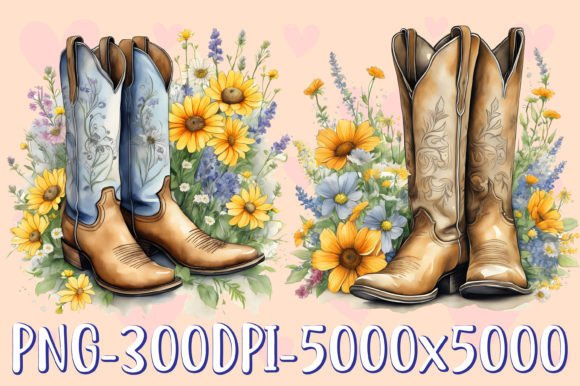 Download Cowboy Boots Clipart Bundle - Premium Resources