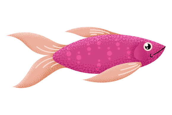 Download Aquarium Fish. Trendy Textured Ocean Wil - Fish Collection
