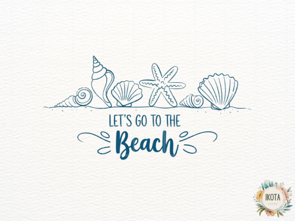 Download Blue Shell and Starfish Line Art - Fish Collection