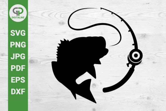 Download Bass Fishing SVG Fishing Rod SVG - Fish Collection