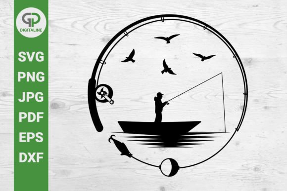 Download Fisherman SVG Birds and Fishing Rod SVG - Fish Collection