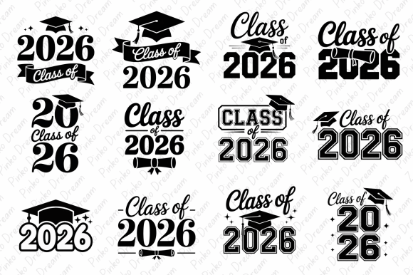 Download Class of 2026 Graduation Clipart Bundles - Premium Resources